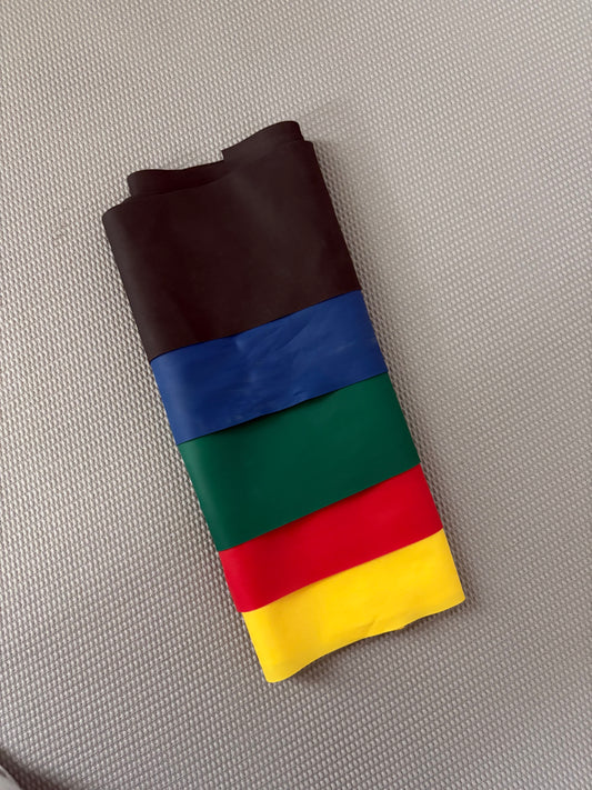 Resistance Strips - Pack of 5 - yellow, red, green, blue, black (light to heavy)
