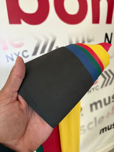Resistance Strips - Pack of 5 - yellow, red, green, blue, black (light to heavy)